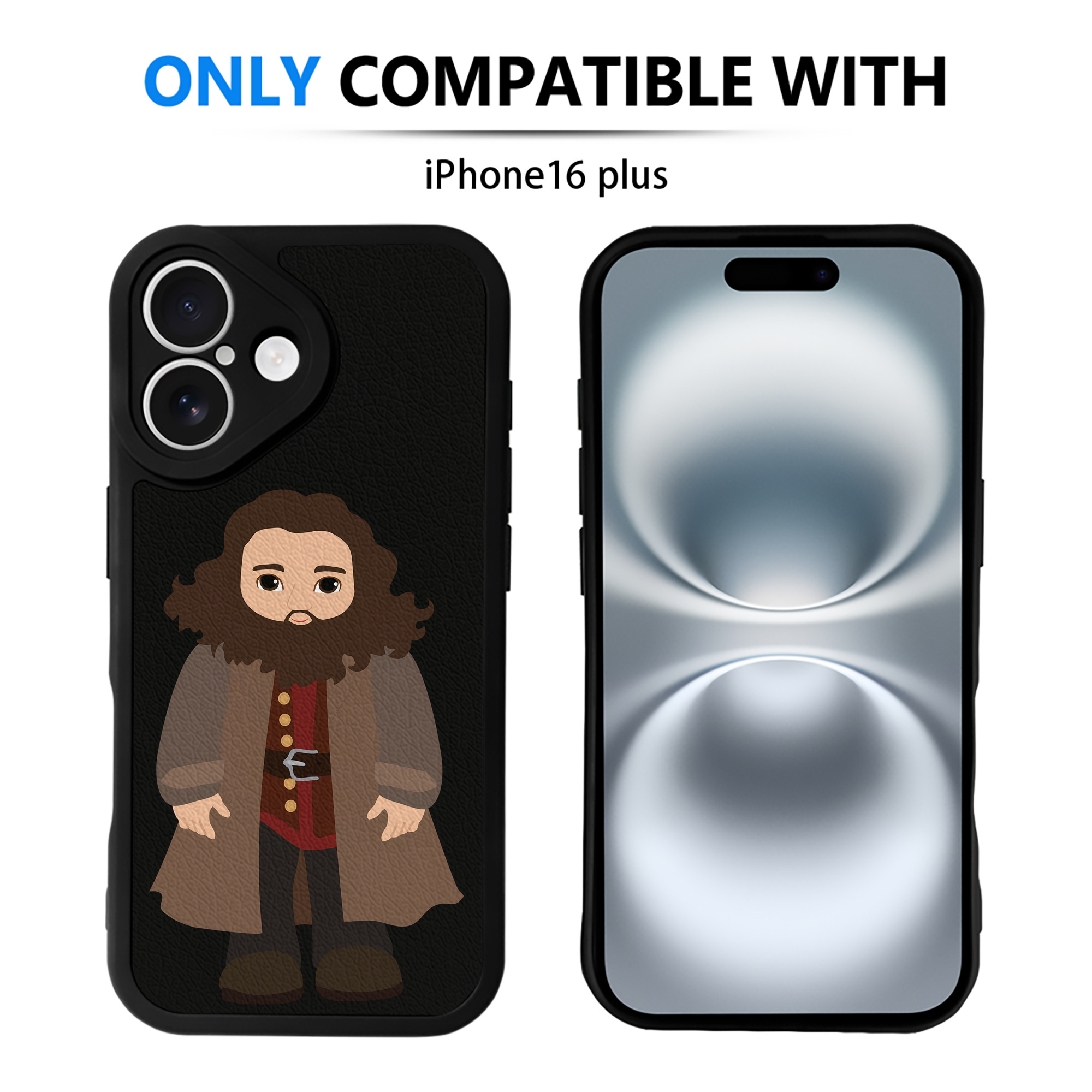 （画像用） Harry Potter ハリー・ポッターシリーズ 【iPhone 16シリーズ対応】シリコンスマホケース（レザー調） 材質：シリコン